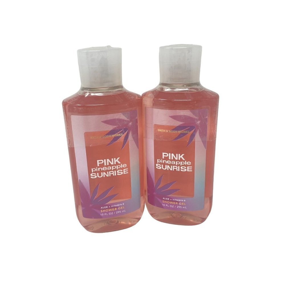 Bath & Body Works PINK PINEAPPLE SUNRISE Shower Gel 10 fl oz 2- Pack